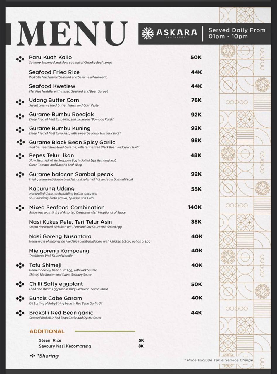 menu 2 askara