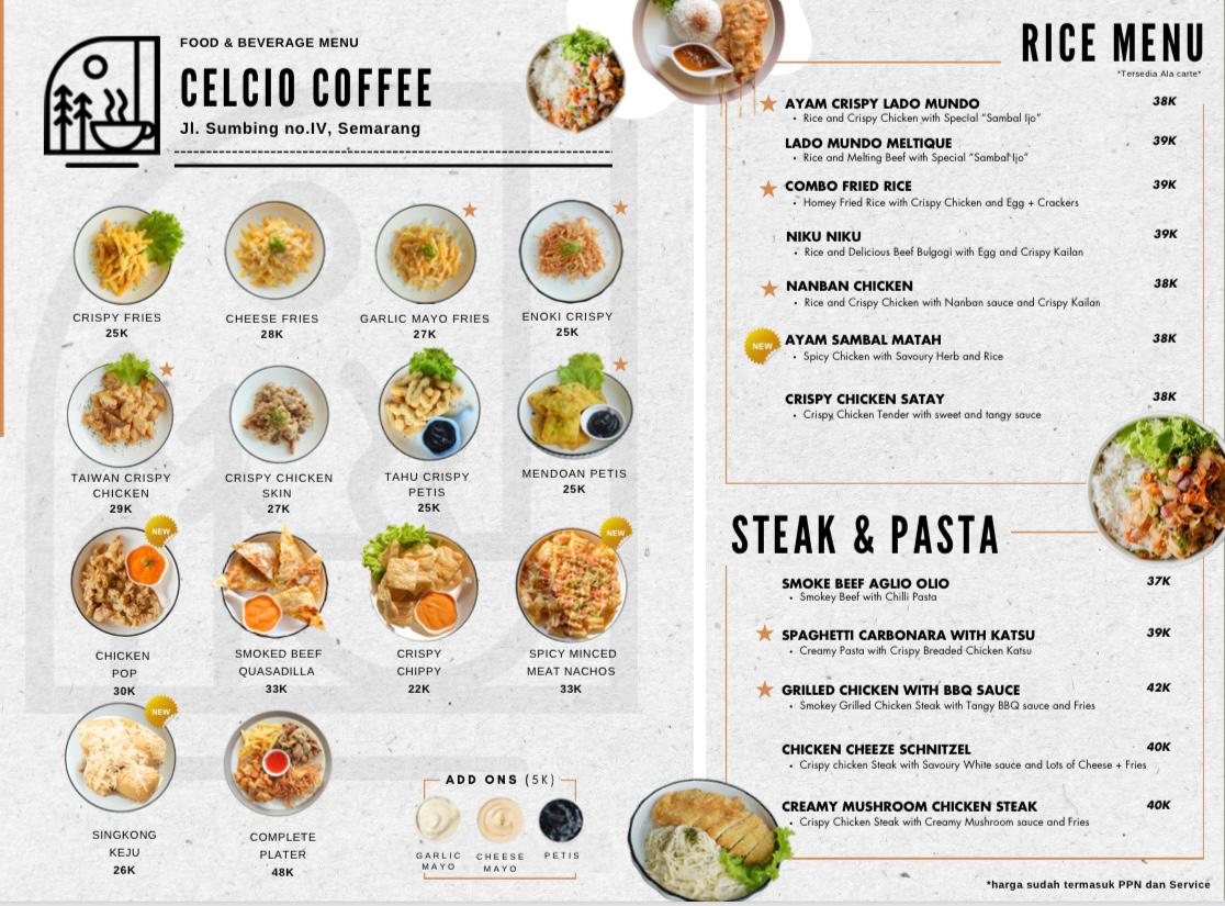 menu a