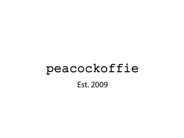 Peacockoffie Gombel